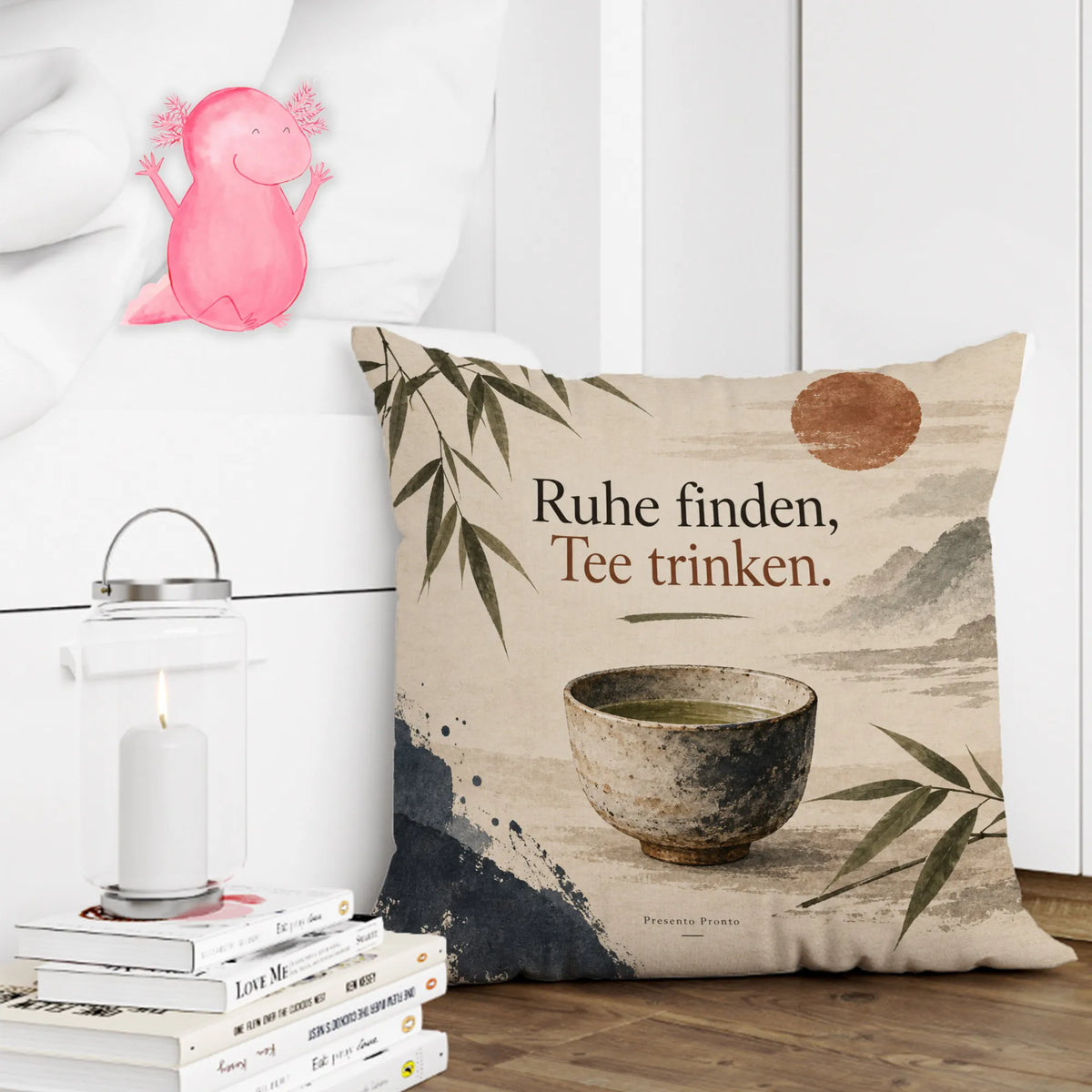 Gemütliches japanisches Kissen mit Teetasse für Teefans|p:2014538|h:cce303791c7da4d47b8f4080e269a0c3