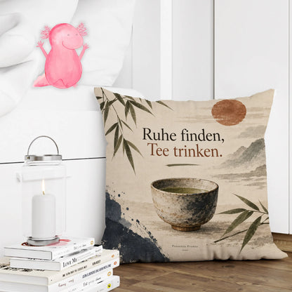 Gemütliches japanisches Kissen mit Teetasse für Teefans|p:2014538|h:cce303791c7da4d47b8f4080e269a0c3
