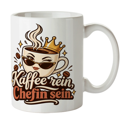Lustige Kaffeetasse für Chefin mit Krone|p:2014539|h:c7237acc2f99f22036d3282f3bdde8cd