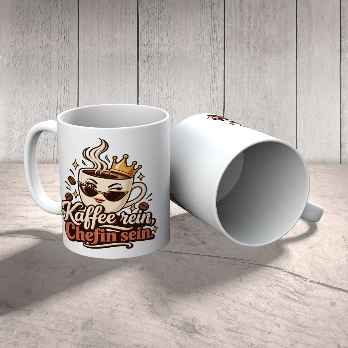 Lustige Kaffeetasse für Chefin mit Krone|p:2014539|h:09c80944c104137032d073564de0001c