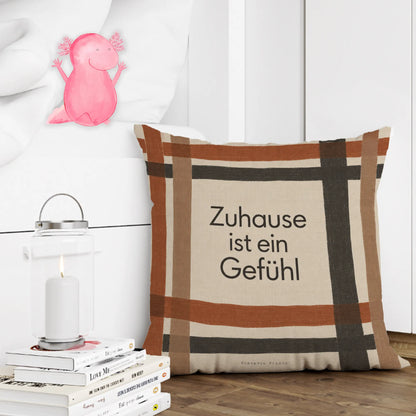 Gemütliches gestreiftes Dekokissen zum Einzug in Terrakotta|p:2014545|h:f64460037859e0d5116d9e2e508c3ace