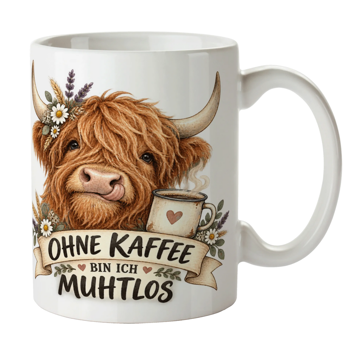 Lustige Kuh Tasse mit Highland-Cow für Kaffeefans|p:2014546|h:43ea7d7a6ea1ca43eedb28694e459926