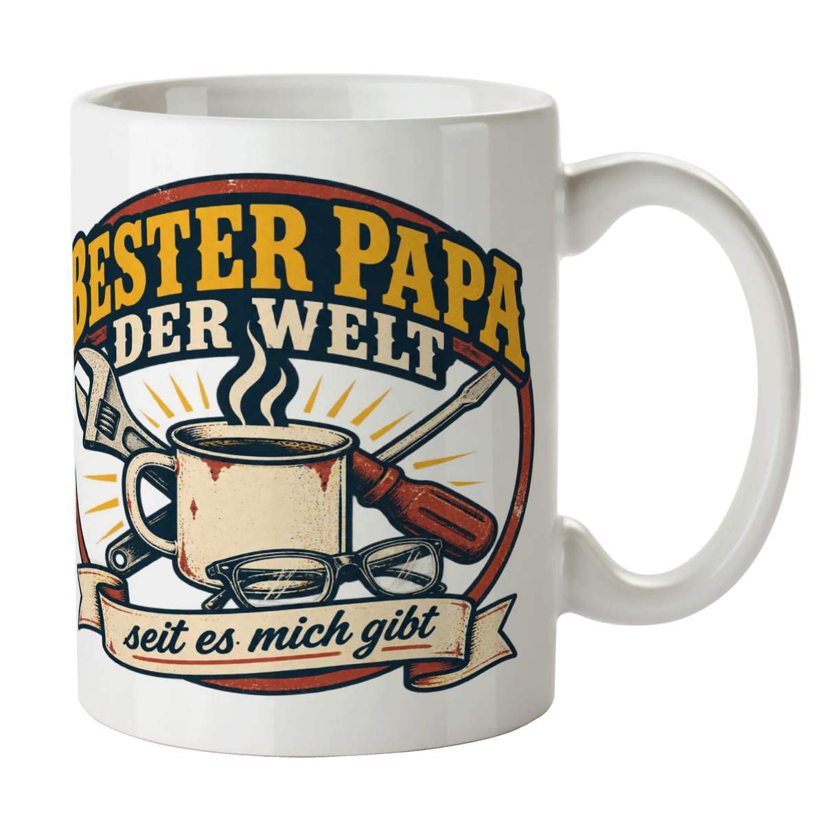 Lustige Tasse für Papa mit Werkstatt-Badge|p:2014550|h:9939aec3335f095a706387b7fdf899b5