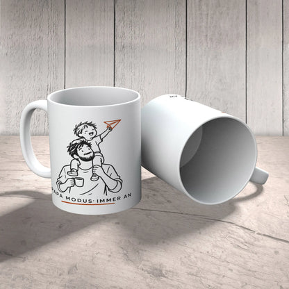 Lustige Tasse für Papa mit Kind auf den Schultern|p:2014554|h:dfef04464cead0970136454ab4d4f5be