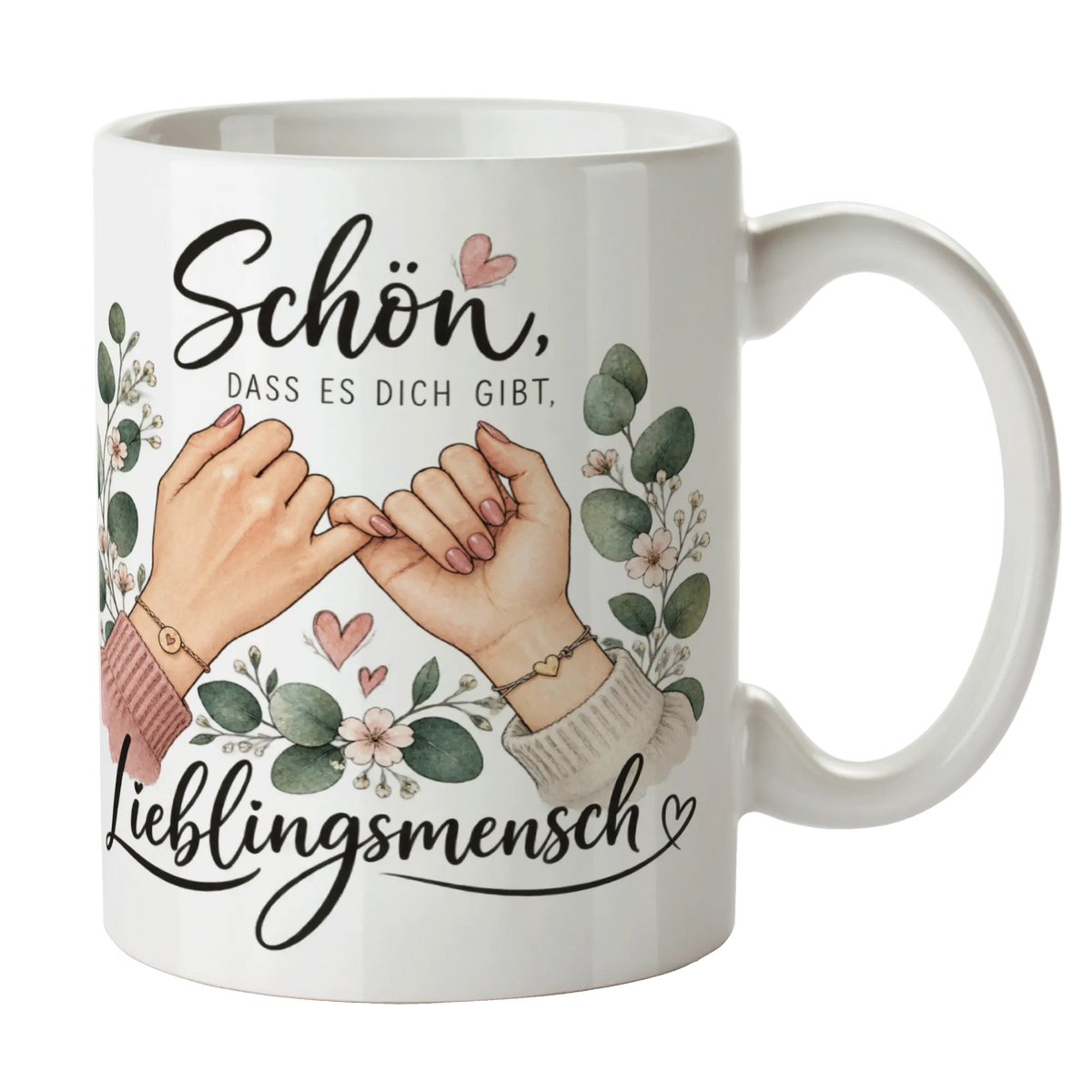 Herzliche Tasse für die Freundin mit Finger-Versprechen|p:2014555|h:b4c10ead9c7d982e40cb82518aa2a1f5