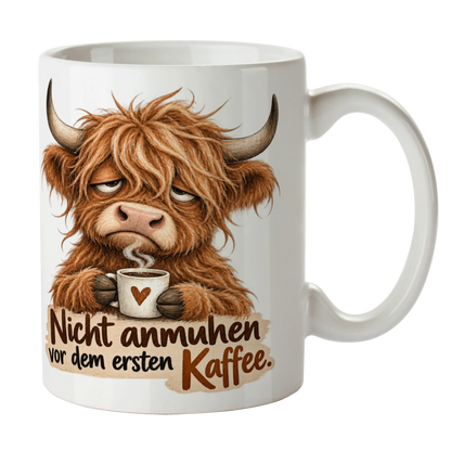 Lustige Kuh-Tasse für Morgenmuffel mit Kaffee|p:2014557|h:308c1bed179fcc8c084cab2305e9a069