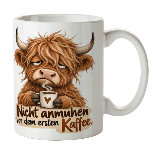 Lustige Kuh-Tasse für Morgenmuffel mit Kaffee|p:2014557|h:308c1bed179fcc8c084cab2305e9a069