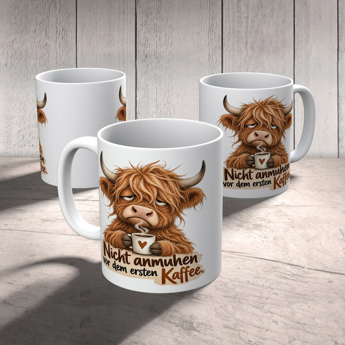 Lustige Kuh-Tasse für Morgenmuffel mit Kaffee|p:2014557|h:4a7b0f2d5f9d74053f886debf8c22c78