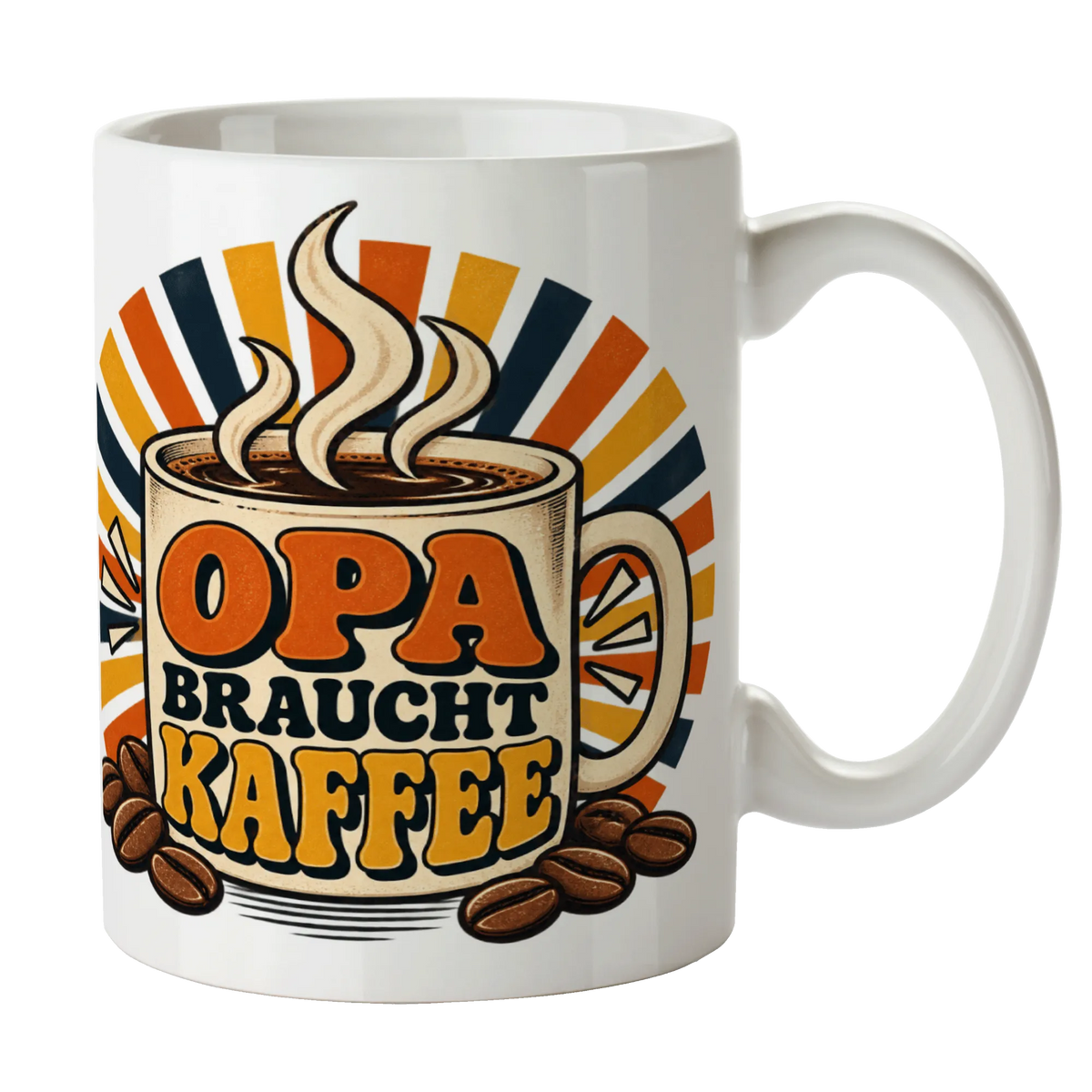 Lustige Kaffeetasse für Opa mit Kaffeebohnen|p:2014558|h:3916bd2ba453eabc6d2c2abc3815ba7c