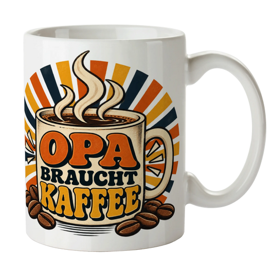 Lustige Kaffeetasse für Opa mit Kaffeebohnen|p:2014558|h:3916bd2ba453eabc6d2c2abc3815ba7c