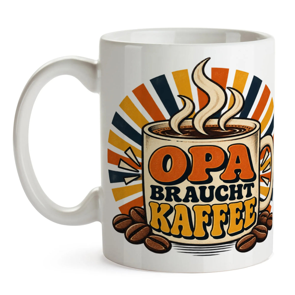 Lustige Kaffeetasse für Opa mit Kaffeebohnen|p:2014558|h:17c7ebfe87b6e474b2b3038f51cbbc21