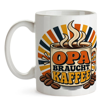 Lustige Kaffeetasse für Opa mit Kaffeebohnen|p:2014558|h:17c7ebfe87b6e474b2b3038f51cbbc21