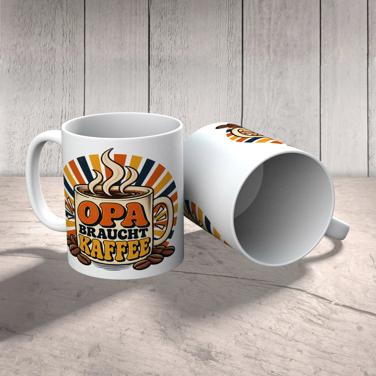 Lustige Kaffeetasse für Opa mit Kaffeebohnen|p:2014558|h:6d5ad359eab061394a2844ab95c74912