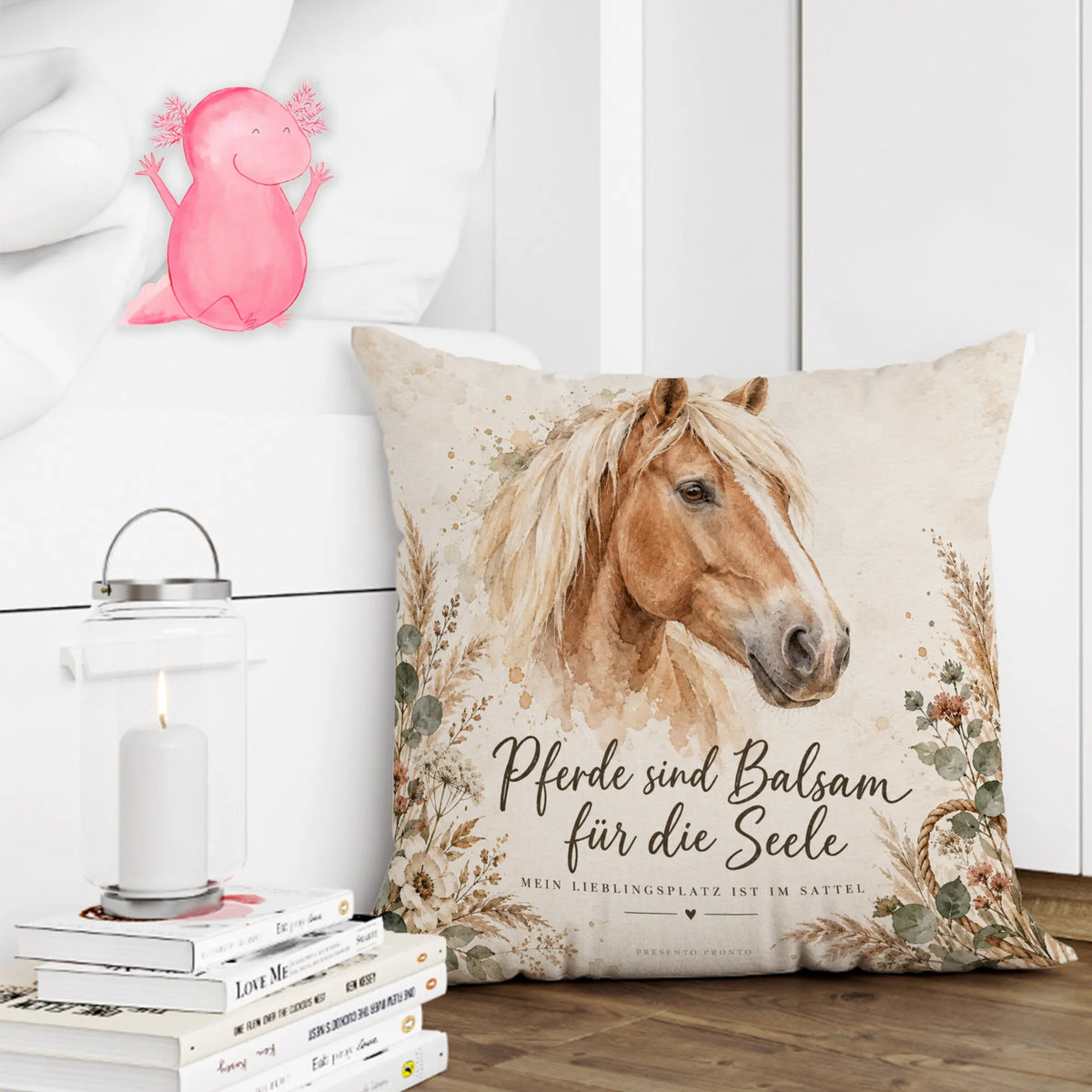 Herzliches Kissen mit Pferd für Pferdeliebhaber|p:2014562|h:83849b95d1bbb8b146d675a6b92b5296