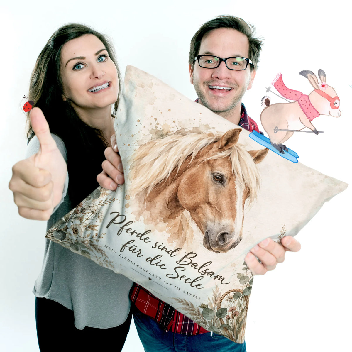 Herzliches Kissen mit Pferd für Pferdeliebhaber|p:2014562|h:798b0c1344f4a5f13bc366039f2a2b30