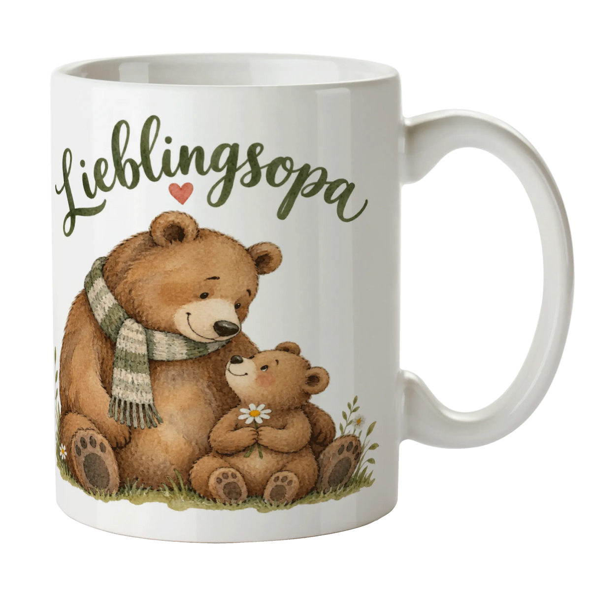 Liebevolle Kaffeetasse für Opa mit Bär und Bärenkind|p:2014567|h:62375e04f0c3feb47bf16b34fcc2798a