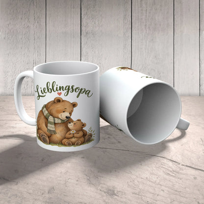 Liebevolle Kaffeetasse für Opa mit Bär und Bärenkind|p:2014567|h:f0a4a269aa58781386e5e7189bf2e831