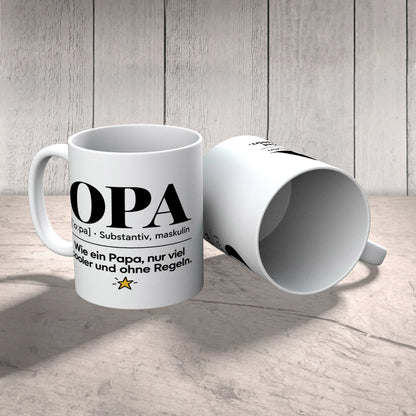 Lustige Kaffeetasse für Opa mit Wörterbuch Definition|p:2014571|h:891f9bfd68b6b3f979004317c657ed0c