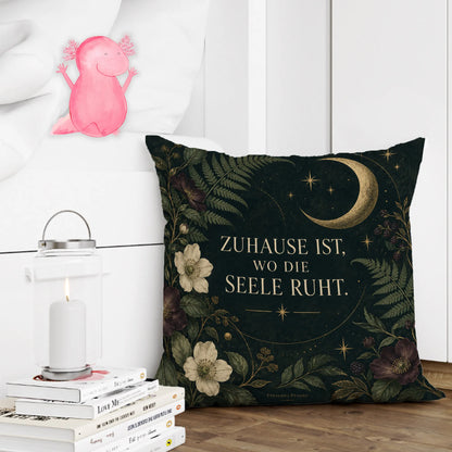Elegantes Ästhetisches Kissen für Zuhause mit Mondsichel|p:2014574|h:091f4b3564bac65008d51c890fd64d05