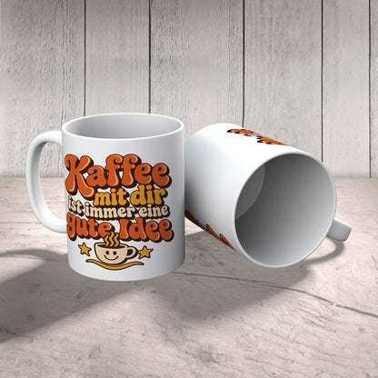 Herzliche Kaffeetasse für die beste Freundin mit Smiley und Sternen|p:2014581|h:67806f26f2ffd0514716290878debe2e