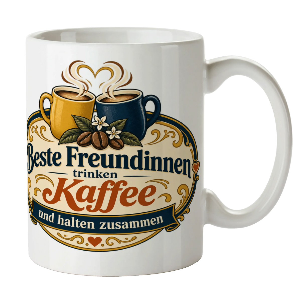 Herzliche Kaffeetasse für die beste Freundin mit Kaffeebohnen|p:2014585|h:f7591676747bee470f7511312751b127