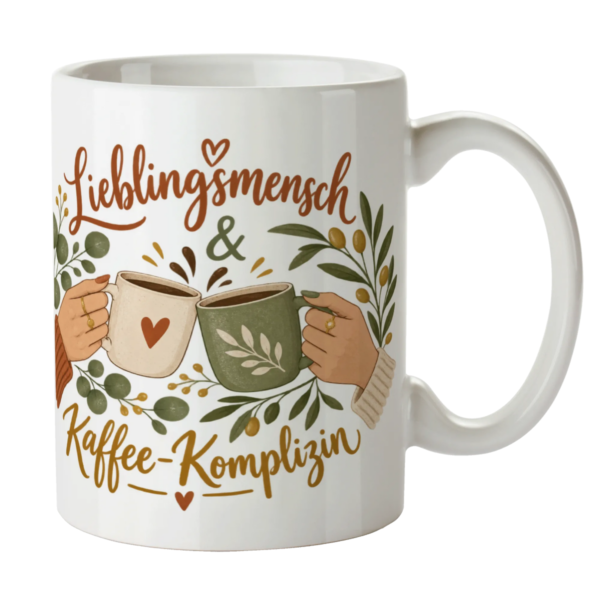 Süße Kaffeetasse für die beste Freundin mit Eukalyptus|p:2014586|h:260d9482ac9cfeffa5e80046770cc308