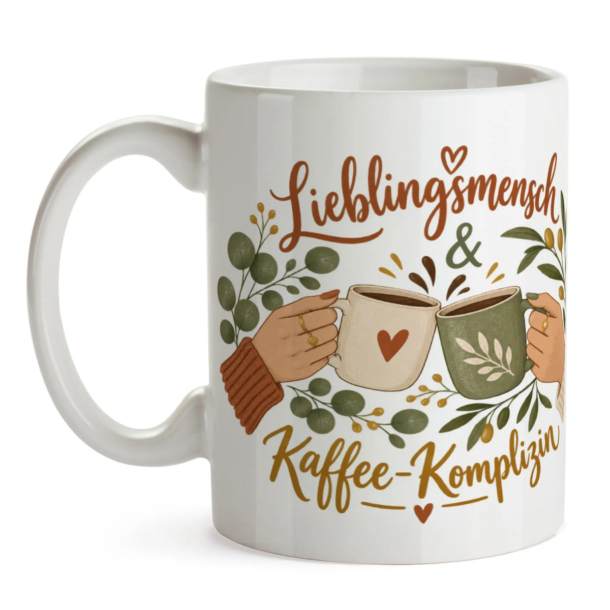 Süße Kaffeetasse für die beste Freundin mit Eukalyptus|p:2014586|h:d5dcda41aaa6ca11cea426b105e00a13