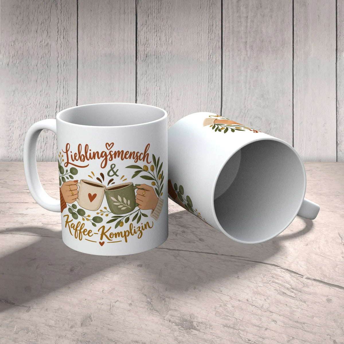 Süße Kaffeetasse für die beste Freundin mit Eukalyptus|p:2014586|h:9d07f3974398885de030ed5abbae999c