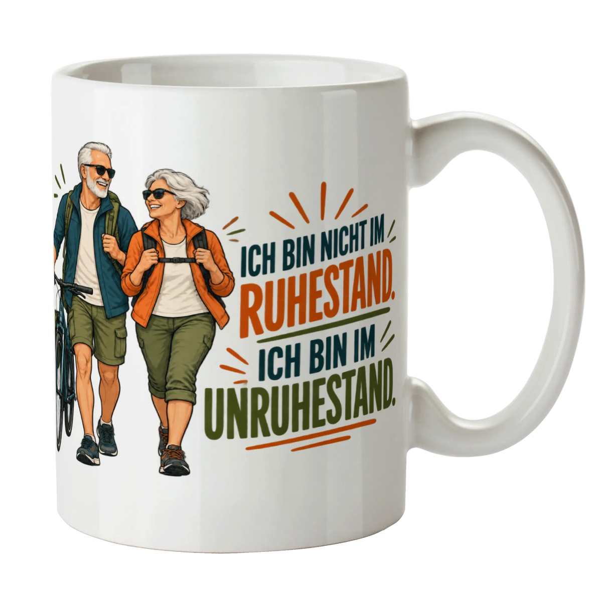 Lustige Tasse für Rentner mit aktivem Paar|p:2014588|h:2be4550ccdef0815ac3c9b5822ce920d