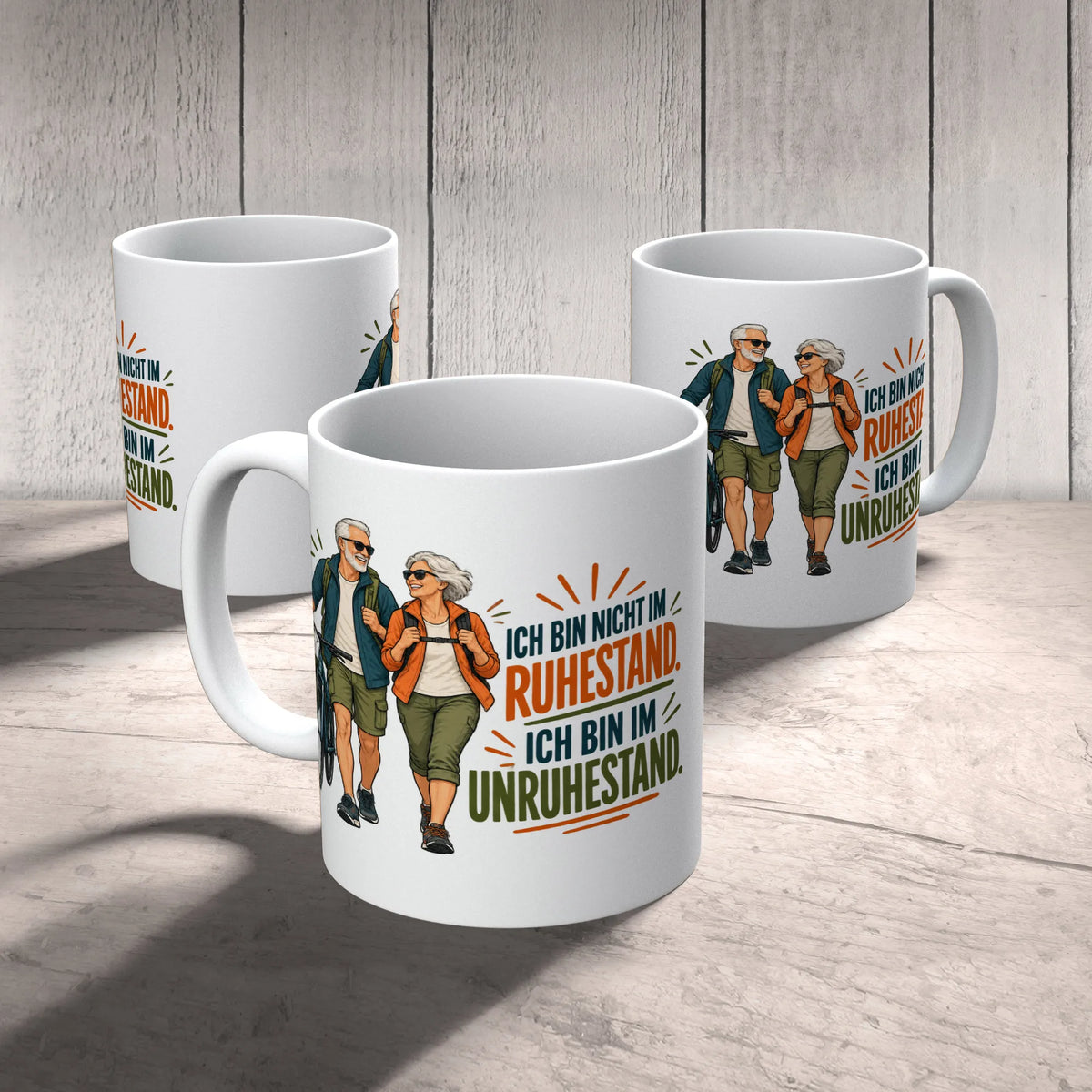 Lustige Tasse für Rentner mit aktivem Paar|p:2014588|h:89d0ede887a6aa253e2df801f514e2fc