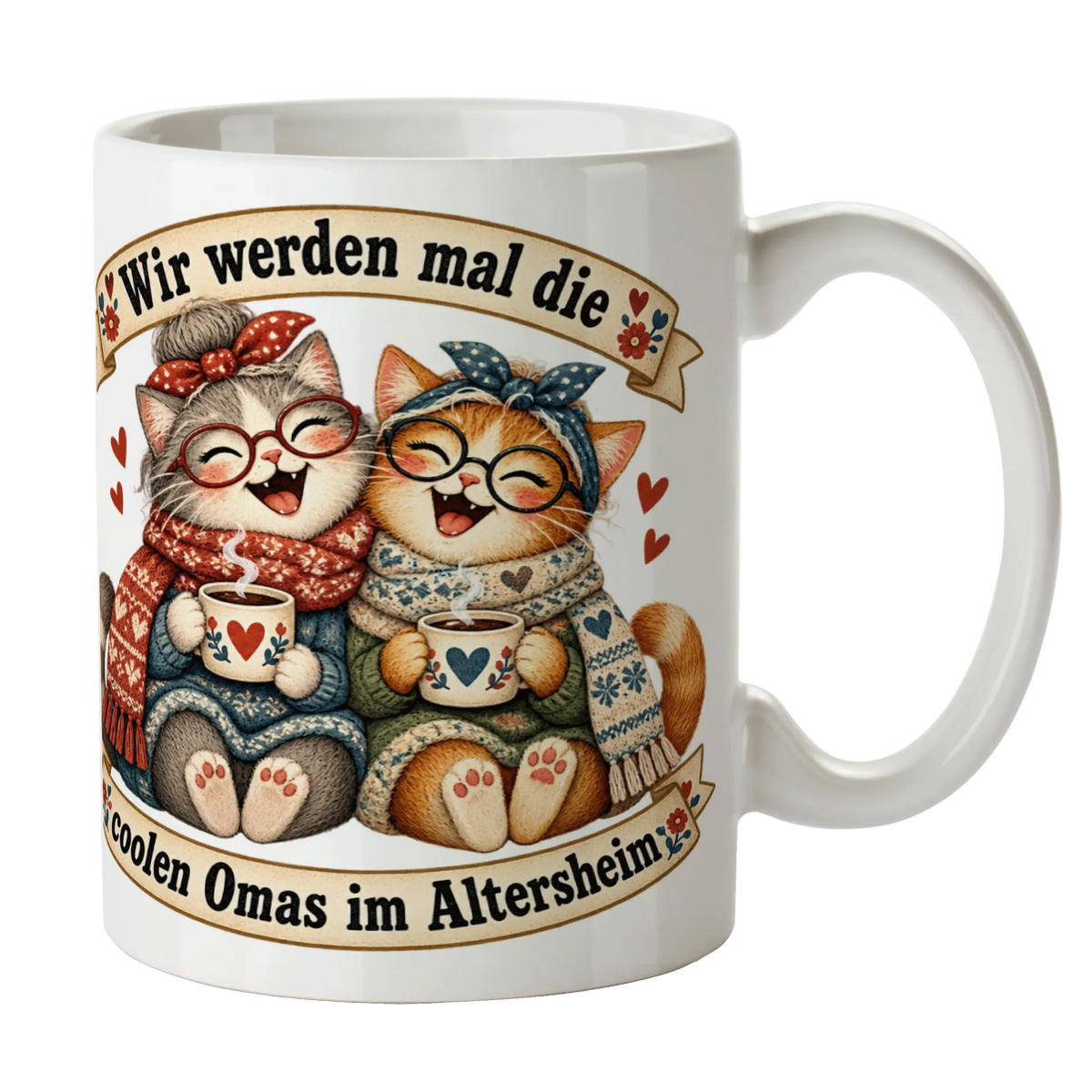 Lustige Kaffeetasse für die beste Freundin mit Katzen|p:2014589|h:685ff0c26c77cdbf2c5df842a4f54112