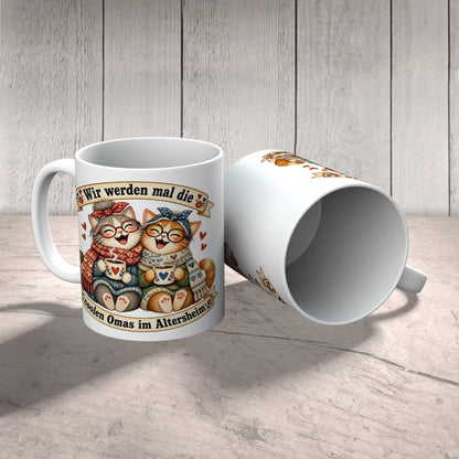 Lustige Kaffeetasse für die beste Freundin mit Katzen|p:2014589|h:41912e25ac8f9912c229fe58299697a8