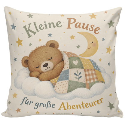 Süßes Kissen für Kinder ab 3 Jahren mit schlafendem Bär|p:2014591|h:48bebcc9229ddd1c3cac5daab7d826fc