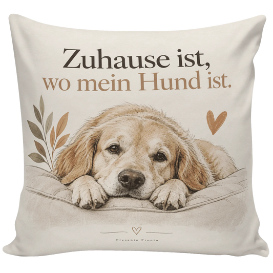 Gemütliches Sofakissen für Hundeliebhaber mit freundlichem Hund|p:2014596|h:6bbce9992abeb0af44ecdd46df412537