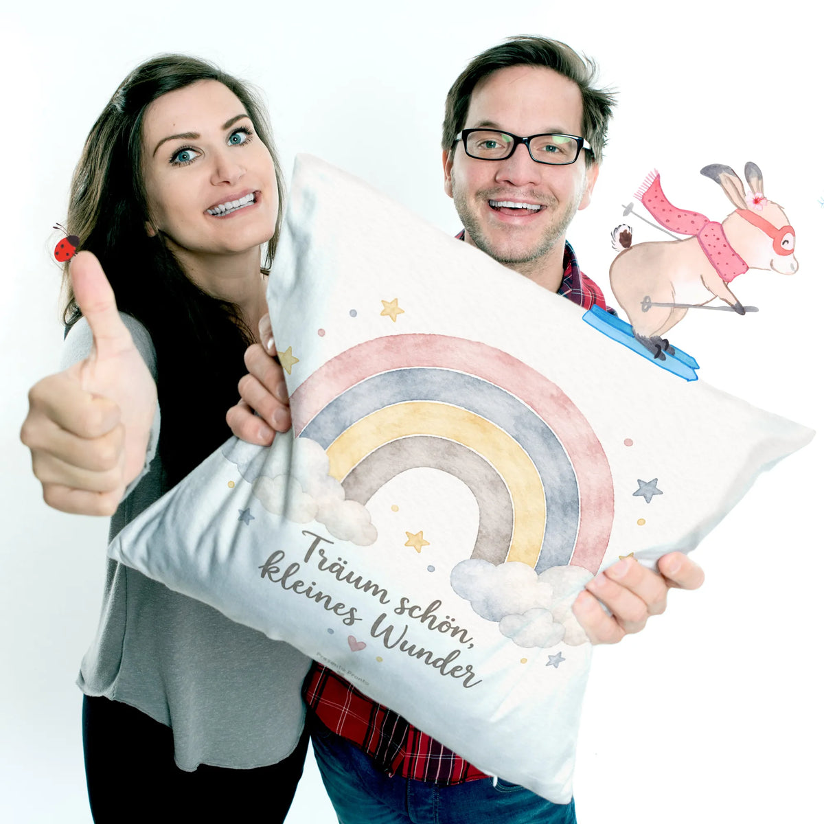 Süßes Dekokissen mit Regenbogen fürs Kinderzimmer|p:2014604|h:22456c7d5751fbed887e43c151124ce3
