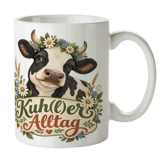 Lustige Kuh Tasse für Kuhfans mit Blumenkranz|p:2014608|h:90da5bbce6be842436db67e99e4a1dfc