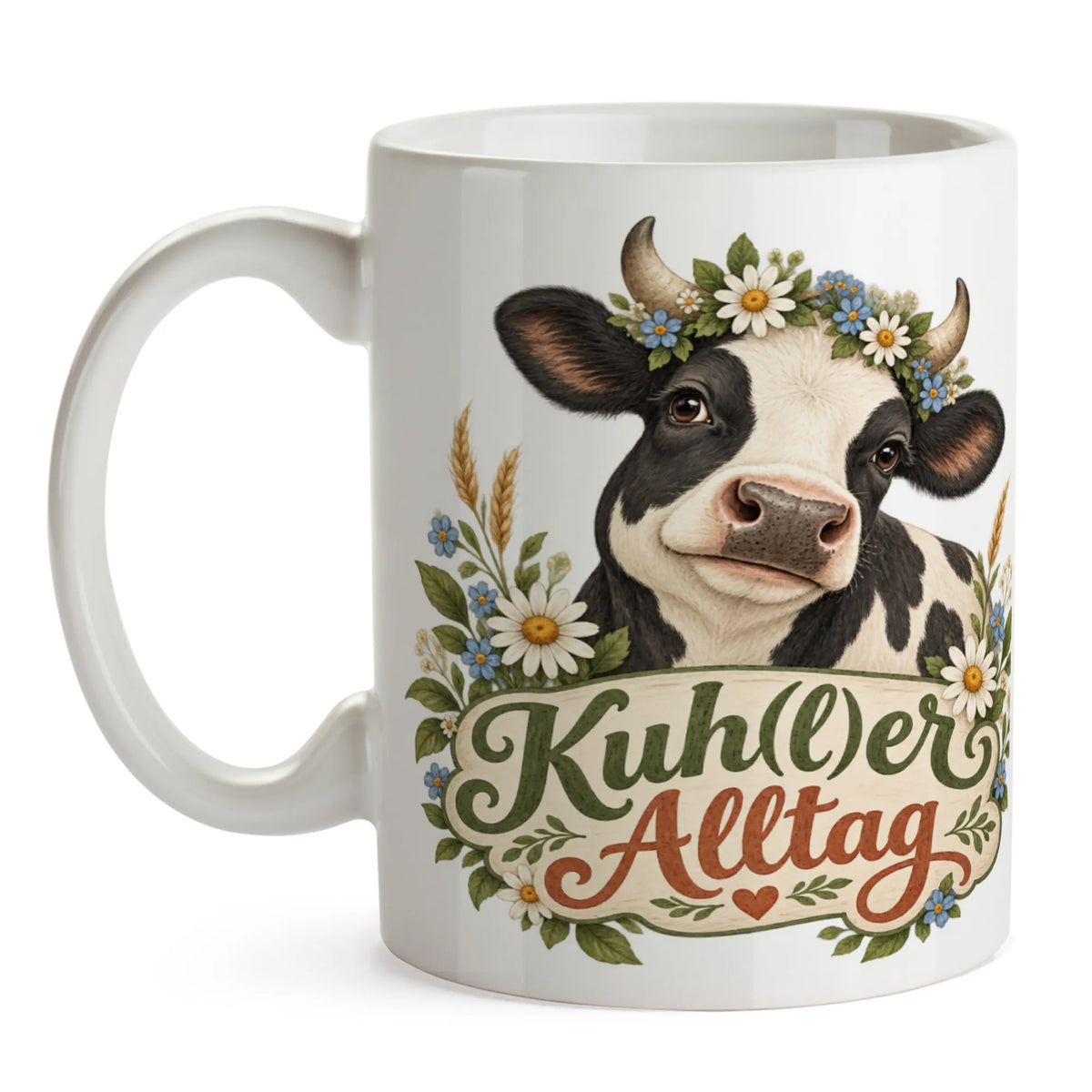 Lustige Kuh Tasse für Kuhfans mit Blumenkranz|p:2014608|h:0fa416598a8aba594be317a2ad34ed27