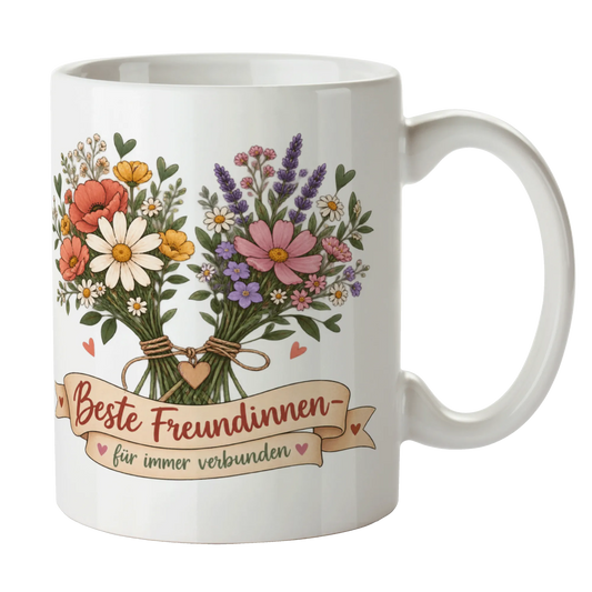 Süße Tasse für die beste Freundin mit Wildblumen|p:2014613|h:31b6a1299ab0b56ddc1db9e8cf0f2372