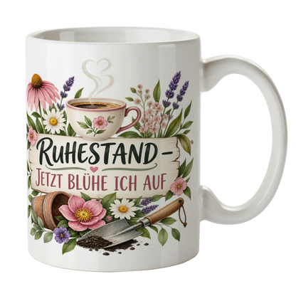 Schöne Tasse zum Ruhestand mit Wildblumen|p:2014620|h:3f654b51379a682e2553b7a0f8f4f9c1