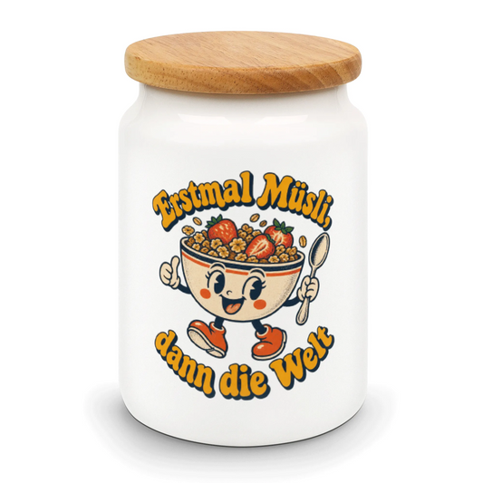 Lustige Vorratsdose für Müsli-Fans mit lächelnder Schale|p:2014621|h:20d5fae8c07b7b8b7ee4eb5a991c3c6d