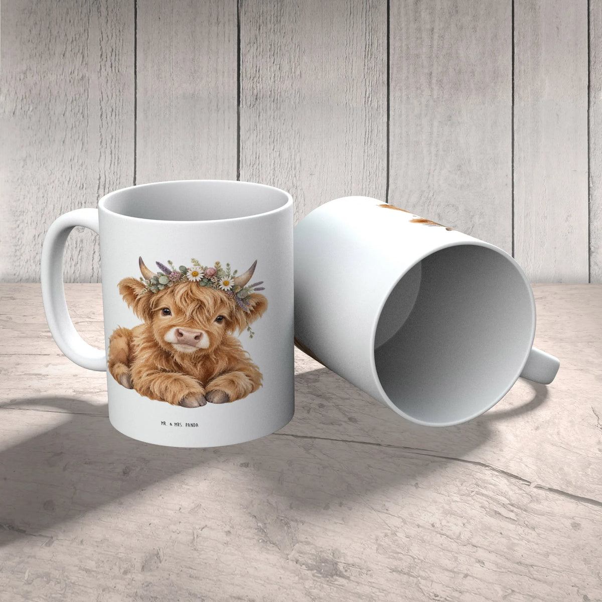 Süße Kuh-Tasse für Tierliebhaber mit Blumenkrone|p:2014622|h:89e0666489fb9277bff9d7389ec50003