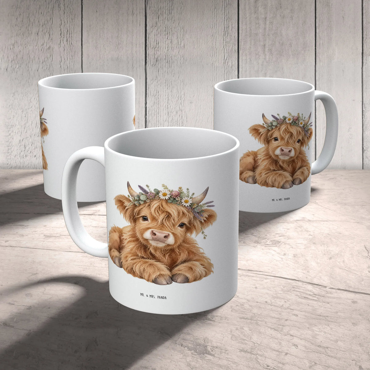 Süße Kuh-Tasse für Tierliebhaber mit Blumenkrone|p:2014622|h:3158273272e0cbf0c5644b16ad5c0436