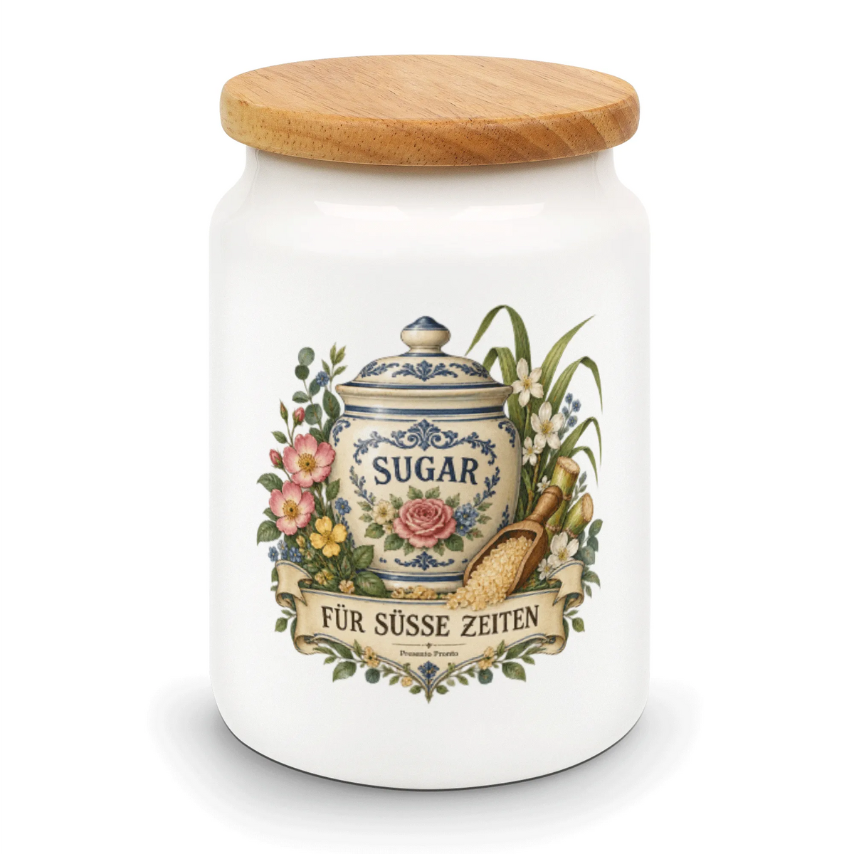 Romantische Vintage-Zuckerdose mit Wildblumen für Kaffeeliebhaber|p:2014645|h:7fc3d6518e674fcde9519c7869858665
