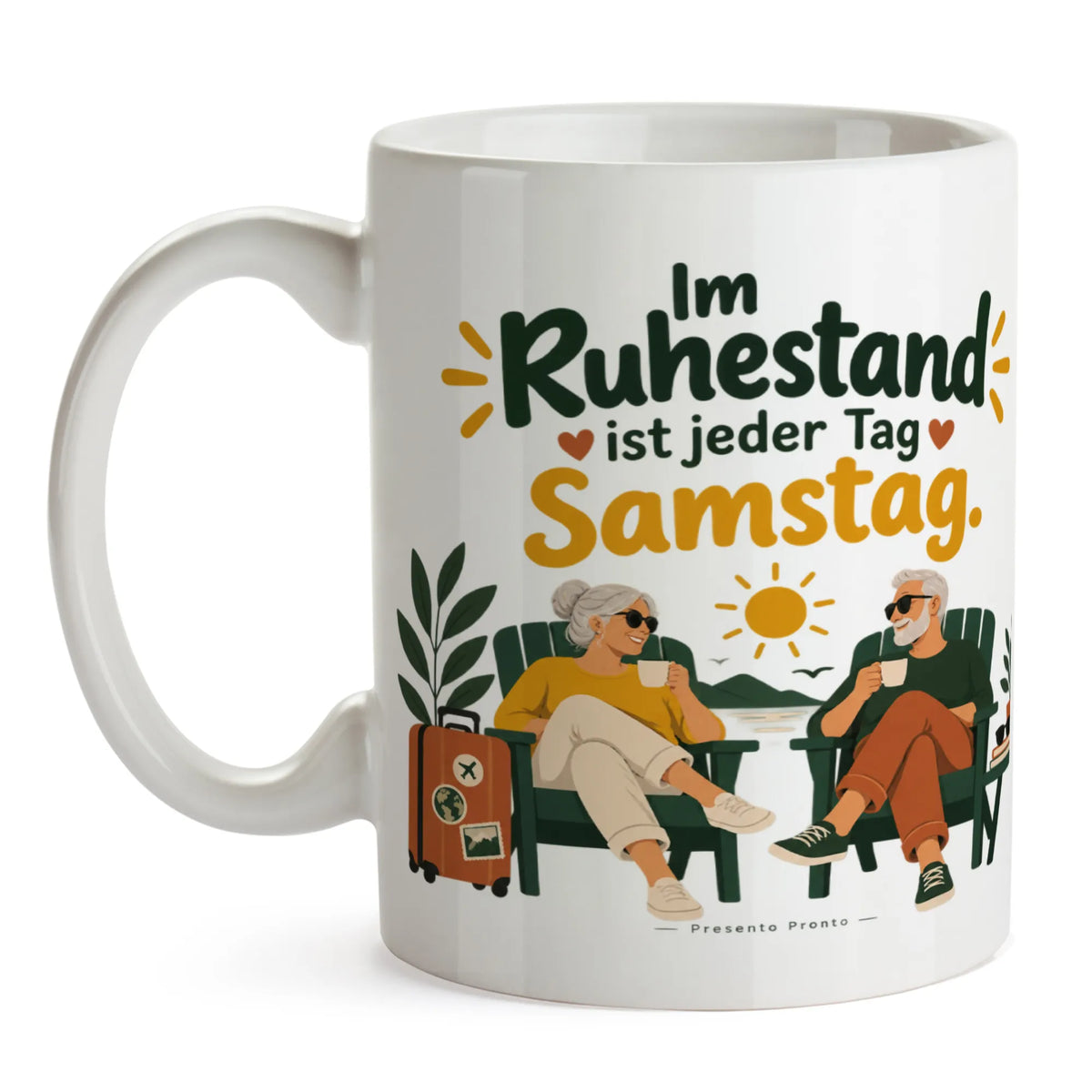 Lustige Tasse für Rentner mit Ruhestandspaar|p:2014646|h:600c7939323969aee4b5914e3d5f9313