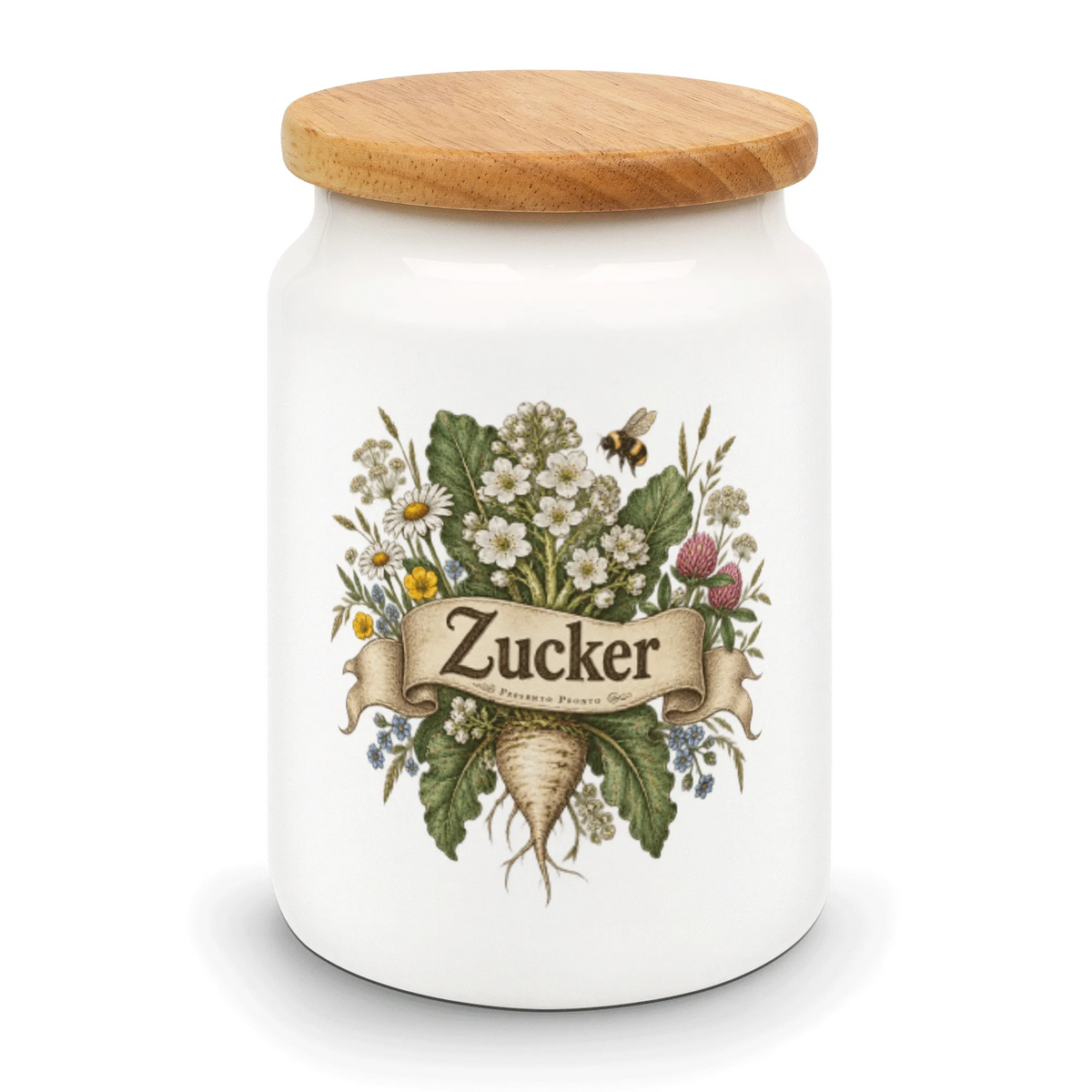 Nostalgische Vintage Zuckerdose für die Küche mit Hummel|p:2014647|h:f297f64016dedad877bc909dfcbcec47