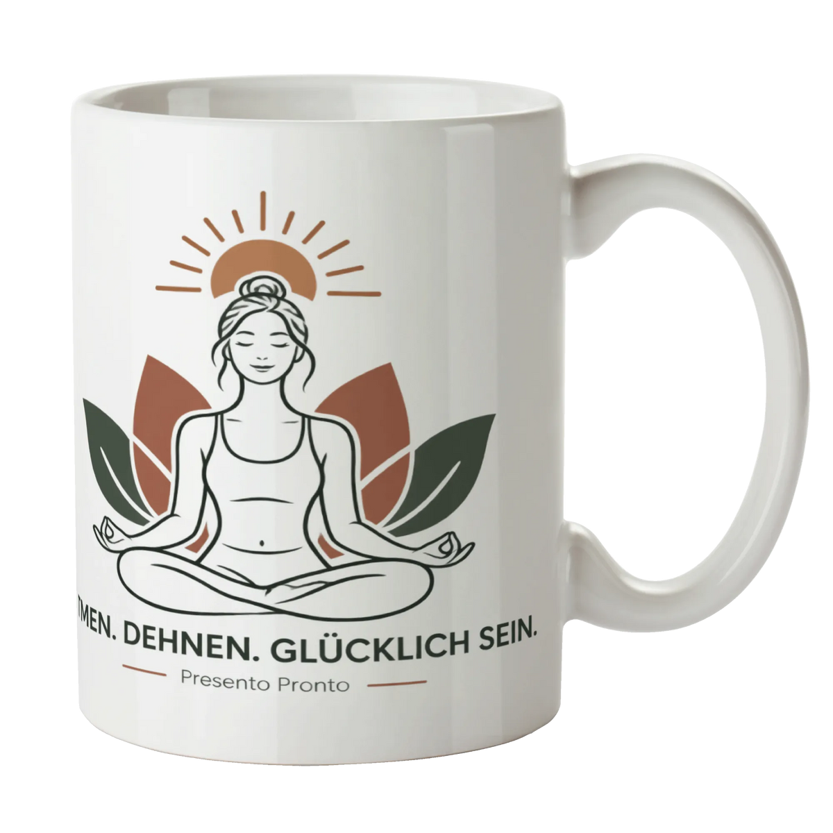 Entspannende Yoga Tasse für Yogafans mit Lotusblume|p:2014655|h:c638ef335e4783fd2d6566360f8260c1