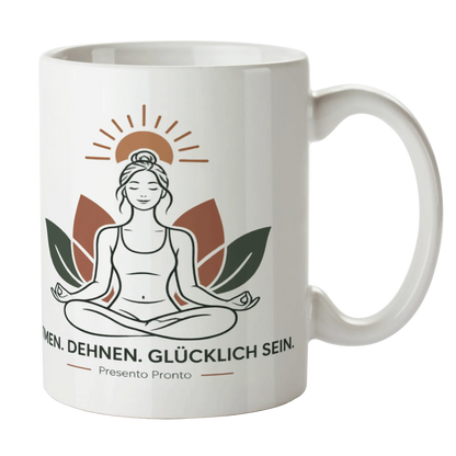 Entspannende Yoga Tasse für Yogafans mit Lotusblume|p:2014655|h:c638ef335e4783fd2d6566360f8260c1