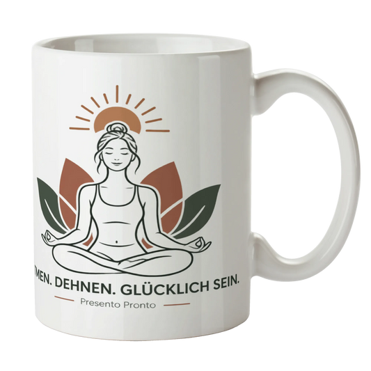 Entspannende Yoga Tasse für Yogafans mit Lotusblume|p:2014655|h:c638ef335e4783fd2d6566360f8260c1