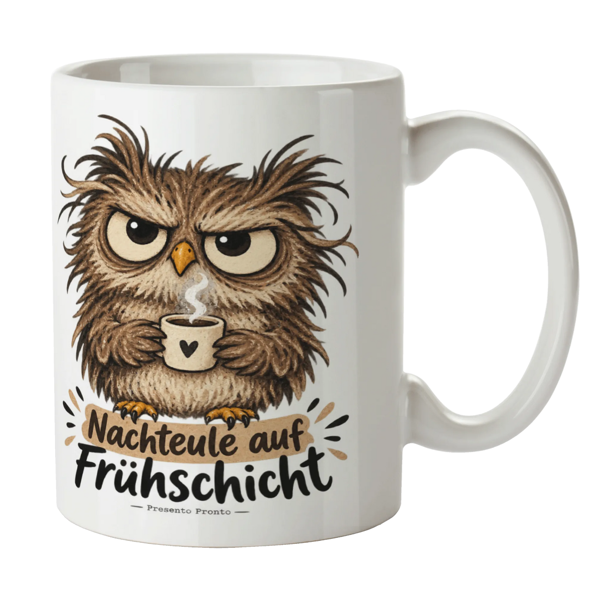 Lustige Tasse mit Eule für müde Nachteulen|p:2014656|h:f08e937ac91ae6ed07053eff5f788a1f
