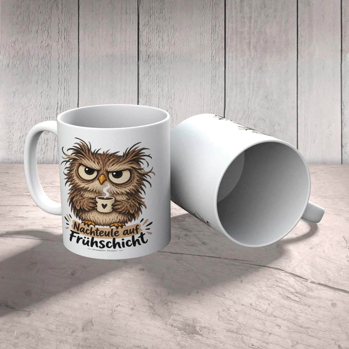 Lustige Tasse mit Eule für müde Nachteulen|p:2014656|h:67034f804fff30f8cf85cfec4bd8ebb1